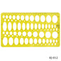 Gift To Love | Stencil Plot Model Oval Template | Size : 25 Cm | Code : KJ-012
