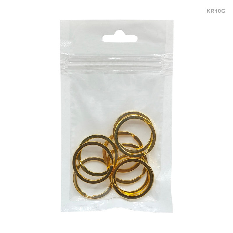 Gift To Love | Key Ring | Color : Gold | Size : 2 Mm X 30 Mm | Pcs : 10 Pcs | Code : KR10G