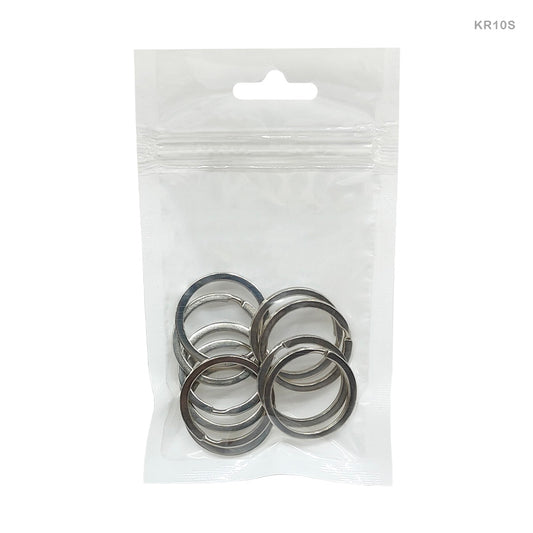 Gift To Love | Key Ring | Color : Silver | Size : 2 Mm X 30 Mm | Pcs : 10 Pcs | Code : KR10S