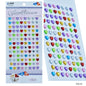 Gift To Love | Heart Gem Stones Sticker | Color : Multicolour | Code : KSQ-AX