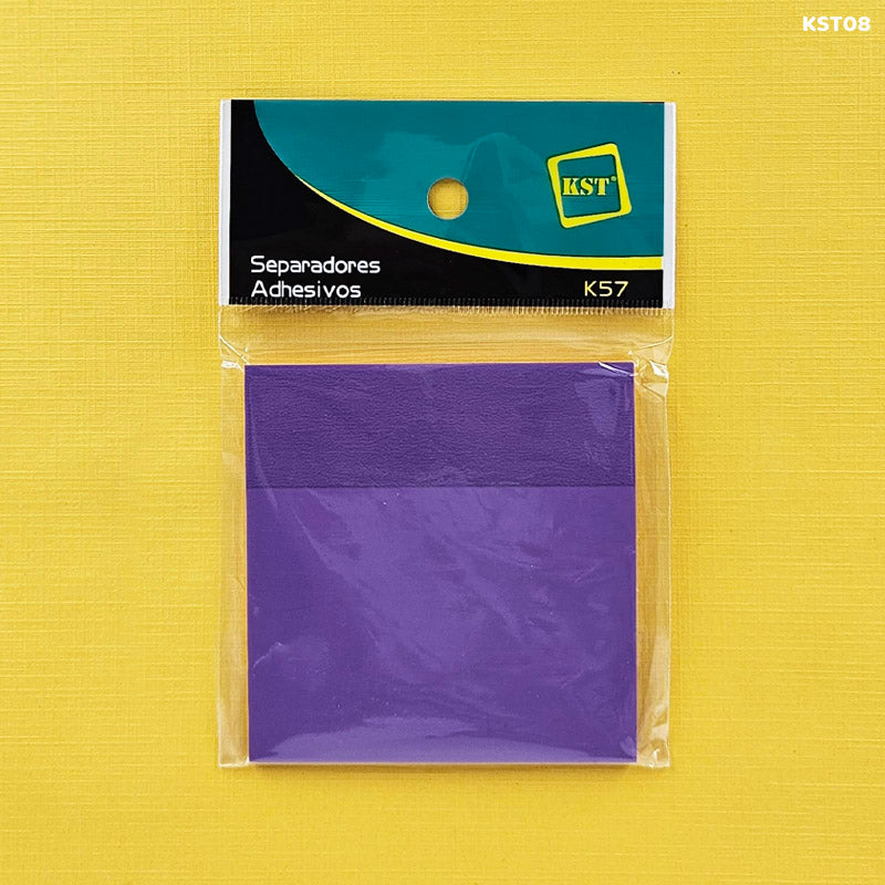 Gift To Love | Sticky Note Plastic | Color : Fluorescent Purple | Size : 3 X 3 | Code : KST08