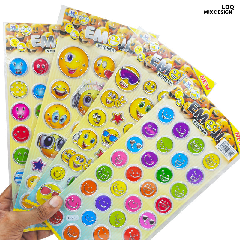 Gift To Love | Smile Sticker | Color : Silver Border | Code : LDQ