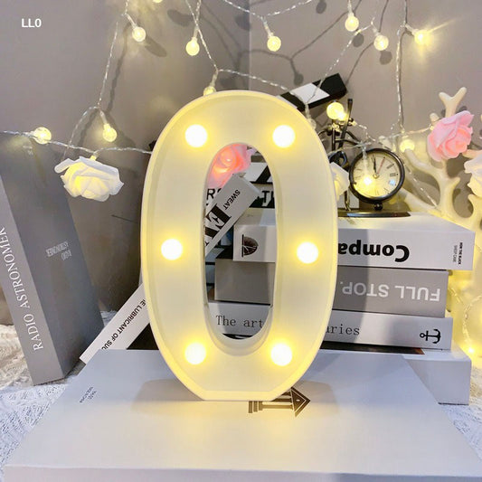 Gift To Love | Led Number 0 | Size : 8.5 Inch | Code : LL0