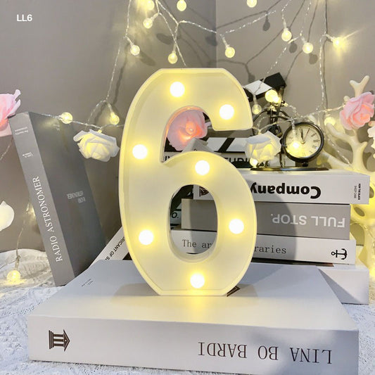 Gift To Love | Led Number 6 | Size : 8.5 Inch | Code : LL6