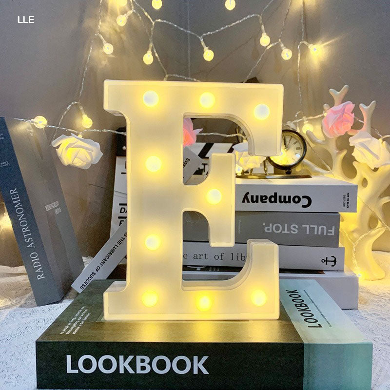 Gift To Love | Led Letter E | Size : 8 Inch | Code : LLE