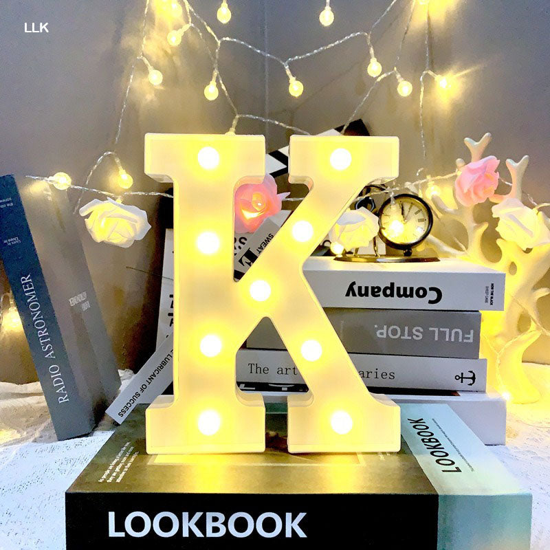 Gift To Love | Led Letter K | Size : 8 Inch | Code : LLK