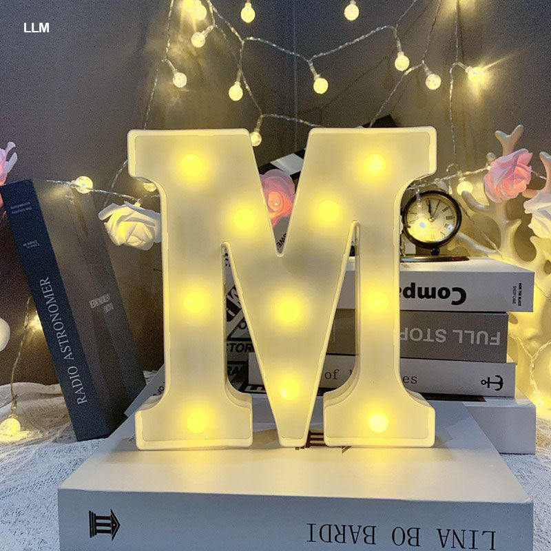 Gift To Love | Led Letter M | Size : 8 Inch | Code : LLM