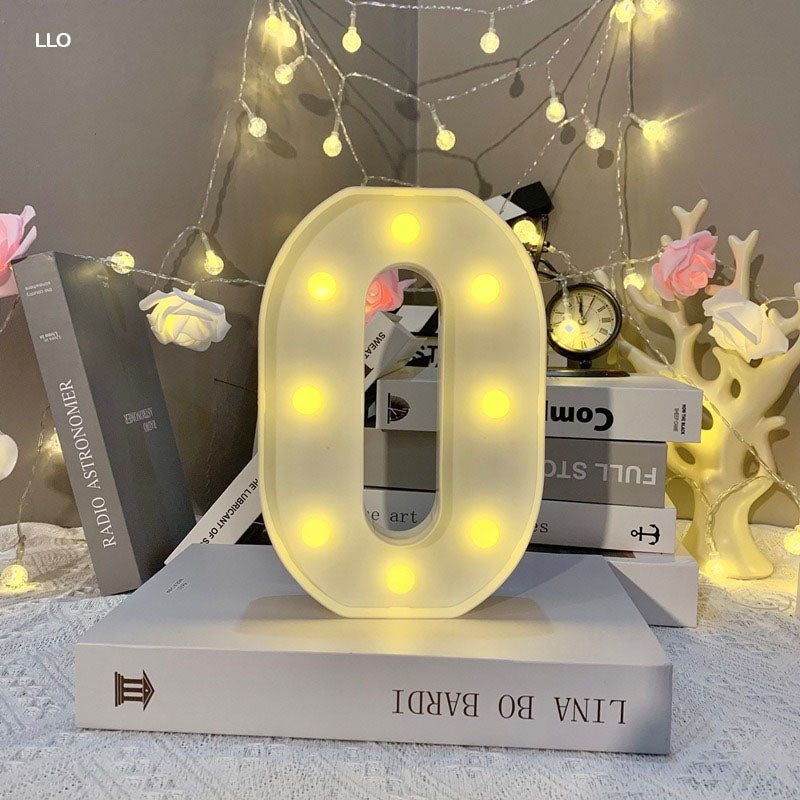 Gift To Love | Led Letter O | Size : 8 Inch | Code : LLO