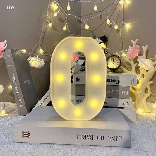 Gift To Love | Led Letter O | Size : 8 Inch | Code : LLO