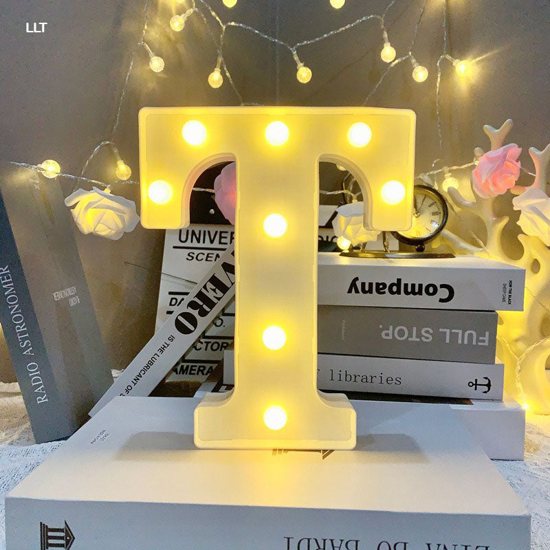 Gift To Love | Led Letter T | Size : 8 Inch | Code : LLT