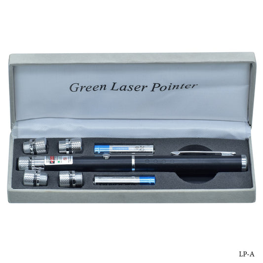 Gift To Love | Laser Pointer Green Light 5 In 1 Disco | Color : Black | Code : LP-A
