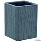 Gift To Love | Leather Pen Stand Square Crocodile Greay Tumbler | Code : LPSS04