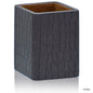 Gift To Love | Leather Pen Stand Square Crocodile | Color : Dark Brown | Code : LPSS06