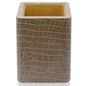 Gift To Love | Leather Pen Stand Square Crocodile Light Brown | Code : LPSS07