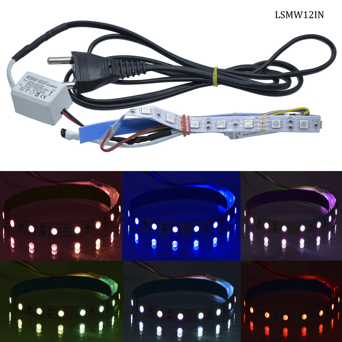 Gift To Love | Led Strip | Color : Multicolor | Size : 12 Inch | Code : LSMW12IN