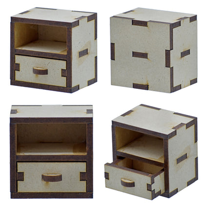 प्यार को तोहफ़ा दें | MDF 3D लघु कटआउट दराज बॉक्स | पीस: 2 पीस | कोड: M3MC02