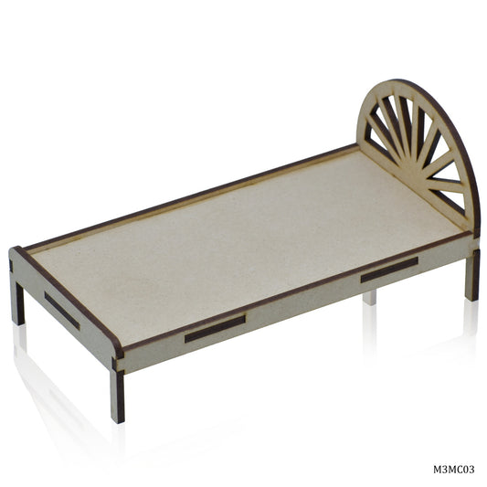Gift To Love | Mdf 3D Miniature Cutout Vintage Bed | Code : M3MC03