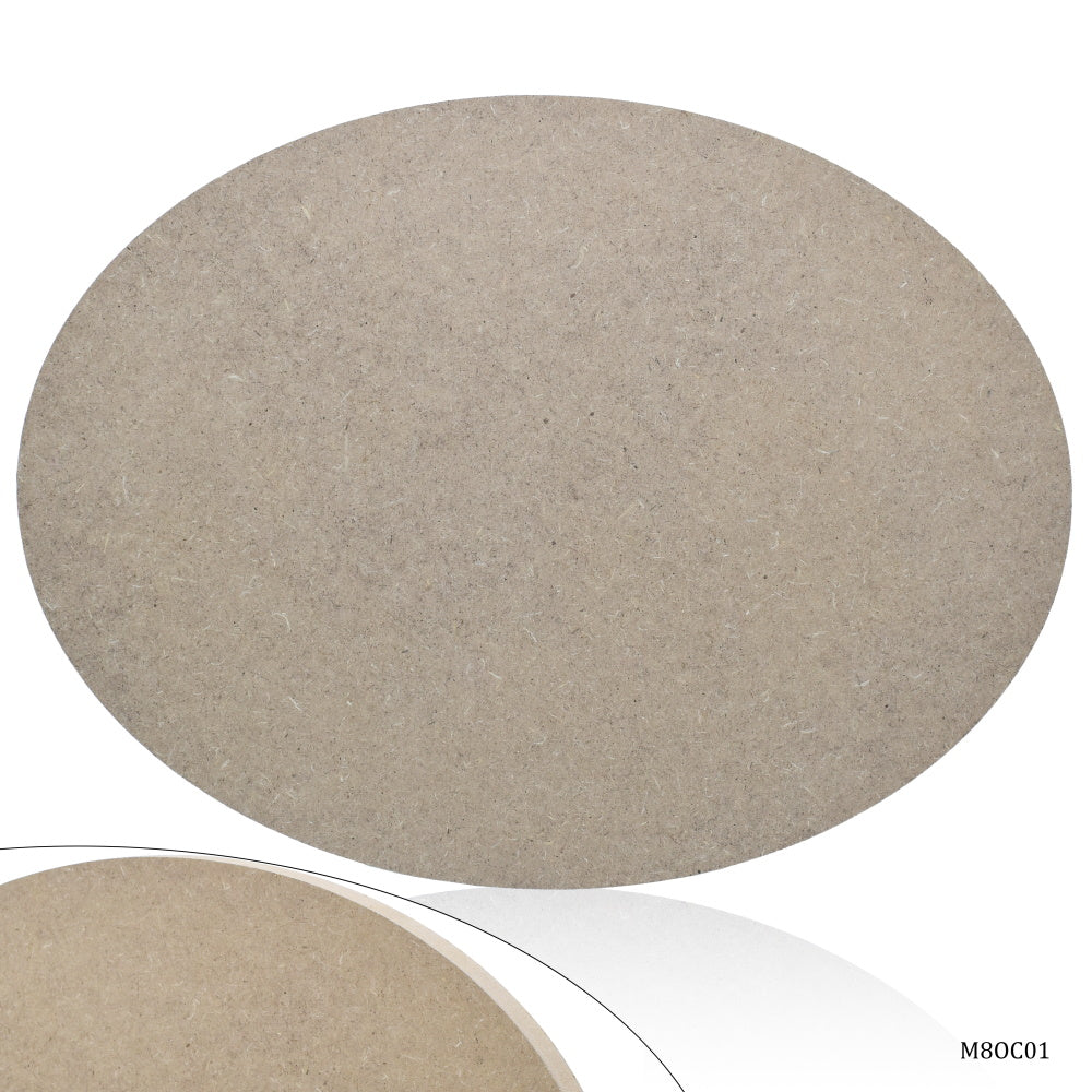 Gift To Love | Mdf Oval Cut Out Sheet | Size : 12 Mm X 8.23 X 10 Inch | Code : M8OC01