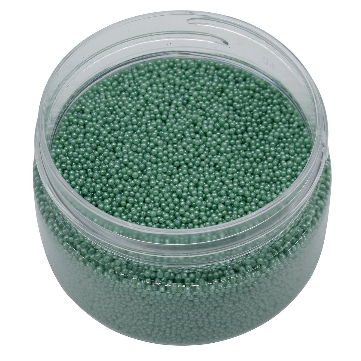 Gift To Love | Micro Mini Pearl Beads | Color : Green | Pcs : 45 Gm | Code : MBA611GN