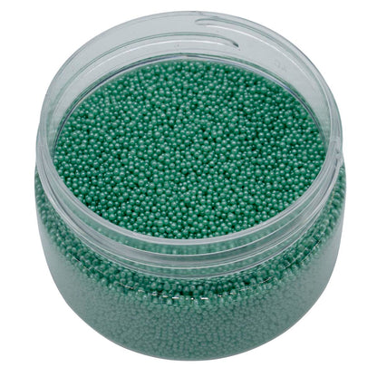 Gift To Love | Micro Mini Pearl Beads | Color : Green | Pcs : 45 Gm | Code : MBA611GN