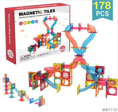 Gift To Love | Magnetic Building Tiles | Pcs : 178 Pcs | Code : MBT178