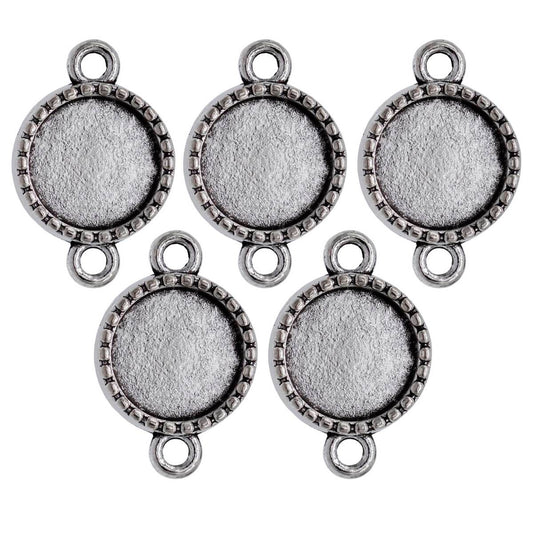 Gift To Love | Metal Craft Fitting Round Double Hole | Pcs : 5 Pcs | Code : MC-1043