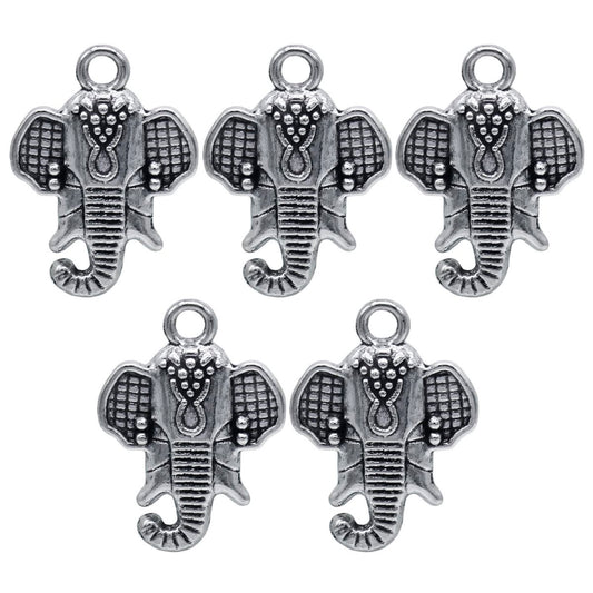 Gift To Love | Metal Craft Fitting Elephant Head | Pcs : 5 Pcs | Code : MC-2034