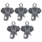 Gift To Love | Metal Craft Fitting Elephant Head | Pcs : 5 Pcs | Code : MC-2034