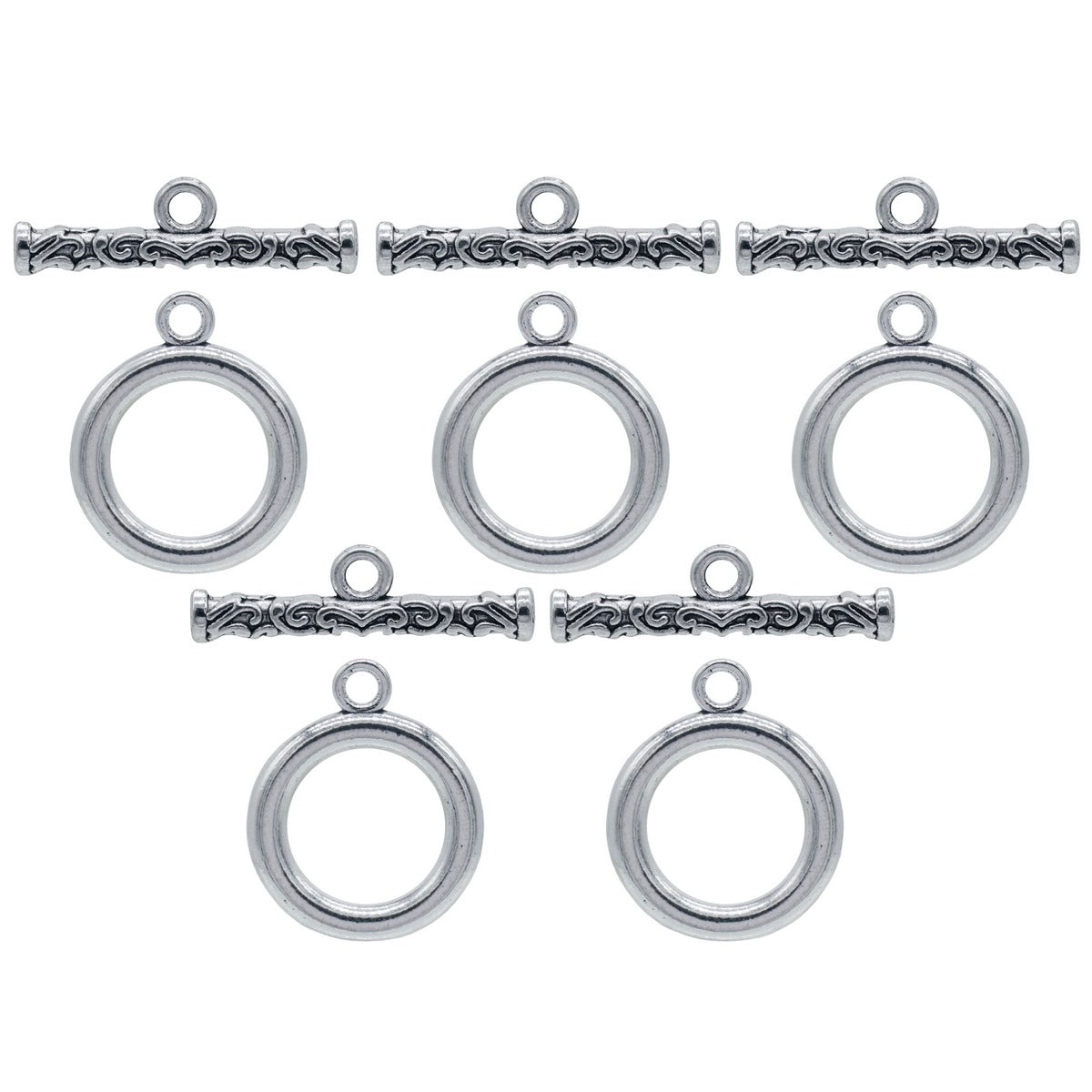 Gift To Love | Metal Craft Fitting Set Toggle Clasp | Pcs : 5 Pcs | Code : MC-2065
