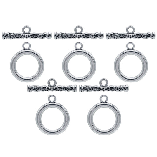 Gift To Love | Metal Craft Fitting Set Toggle Clasp | Pcs : 5 Pcs | Code : MC-2065