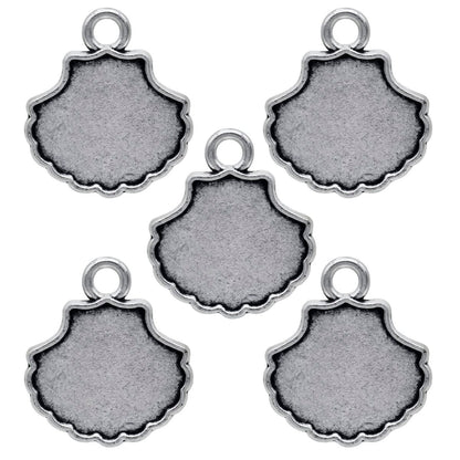 Gift To Love | Metal Craft Fitting Sea Shell | Pcs : 5 Pcs | Code : MC-3622