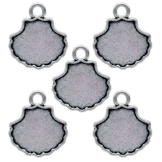 Gift To Love | Metal Craft Fitting Sea Shell | Pcs : 5 Pcs | Code : MC-3622