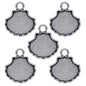 Gift To Love | Metal Craft Fitting Sea Shell | Pcs : 5 Pcs | Code : MC-3622