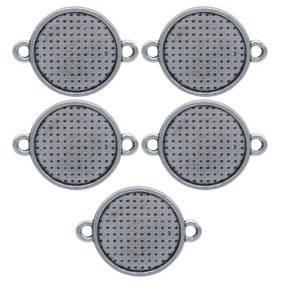 Gift To Love | Metal Craft Fitting Round Double Hole | Pcs : 5 Pcs | Code : MC-3882