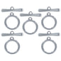 Gift To Love | Metal Craft Fitting Set Toggle Clasp | Pcs : 5 Pcs | Code : MC-5042