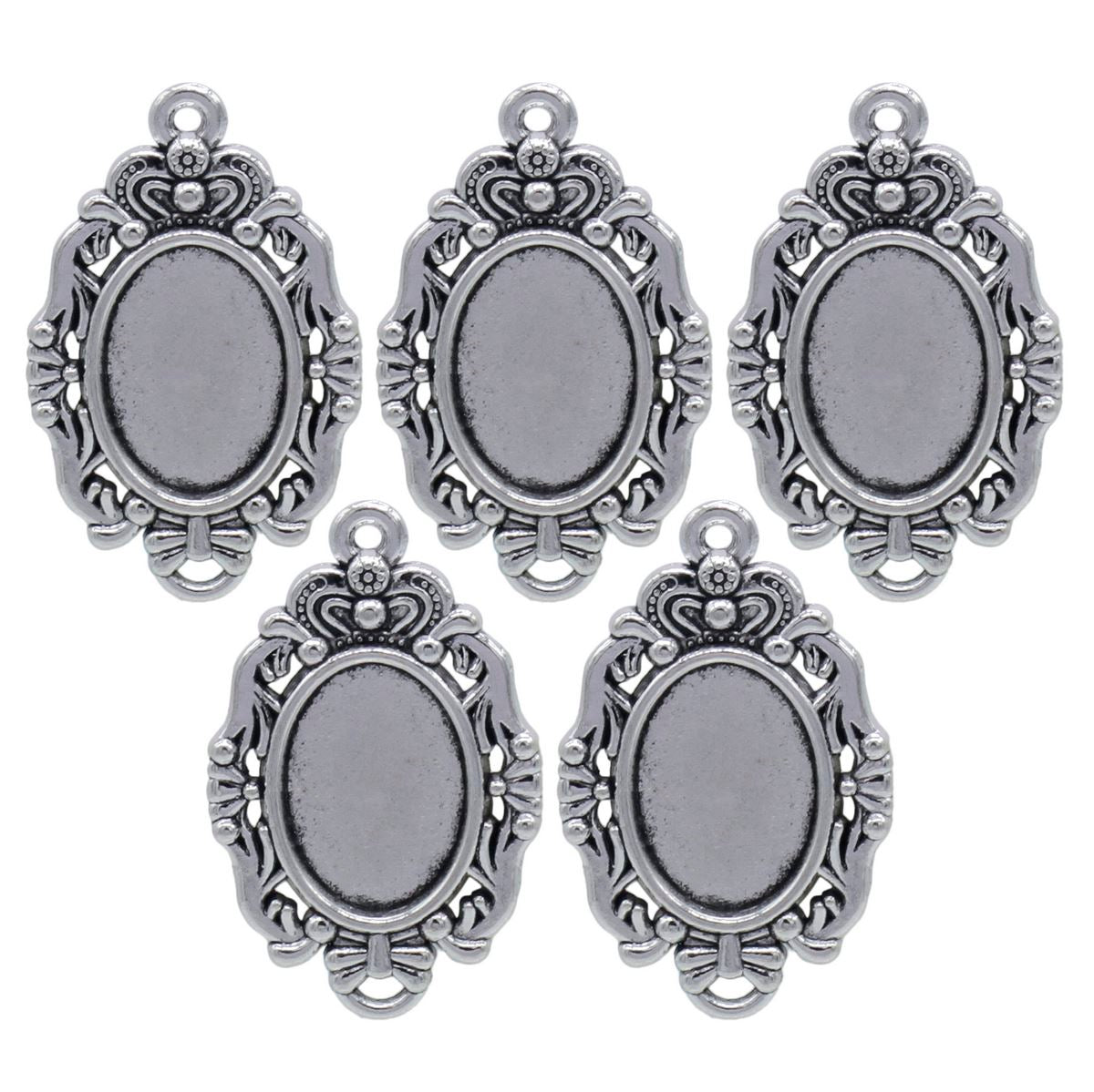 Gift To Love | Metal Craft Fitting Oval Mirror | Pcs : 5 Pcs | Code : MC-5198