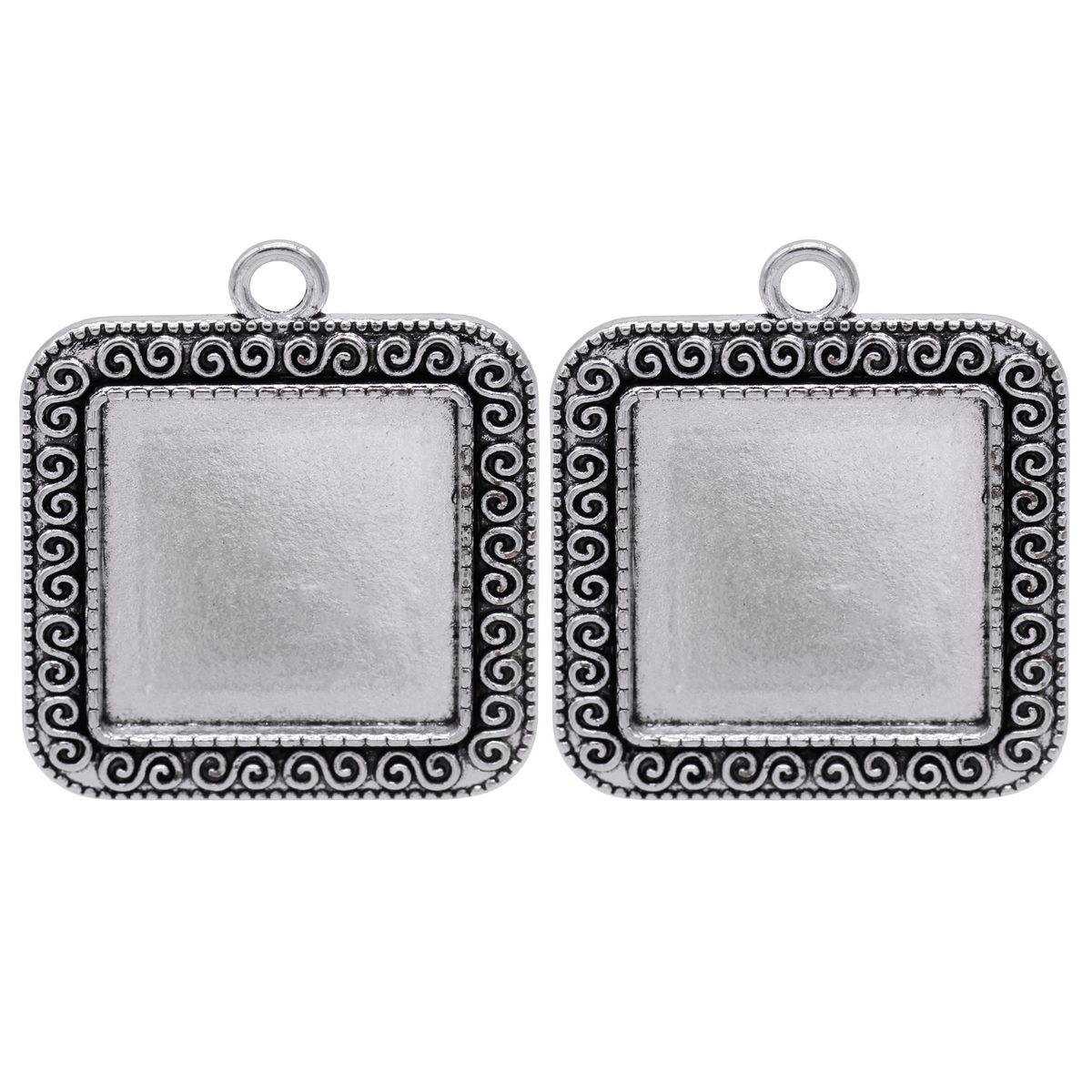 Gift To Love | Metal Craft Fitting Square Mirror | Pcs : 2 Pcs | Code : MC-5334