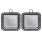 Gift To Love | Metal Craft Fitting Square Mirror | Pcs : 2 Pcs | Code : MC-5334