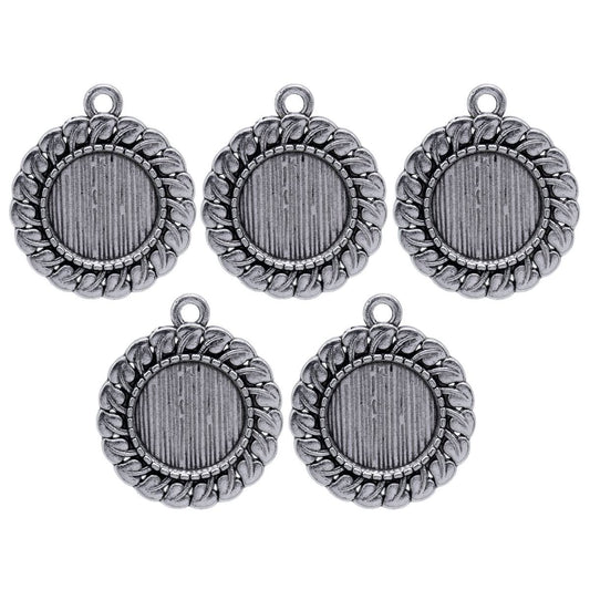 Gift To Love | Metal Craft Fitting Round Mirror | Pcs : 5 Pcs | Code : MC-5441