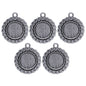 Gift To Love | Metal Craft Fitting Round Mirror | Pcs : 5 Pcs | Code : MC-5441