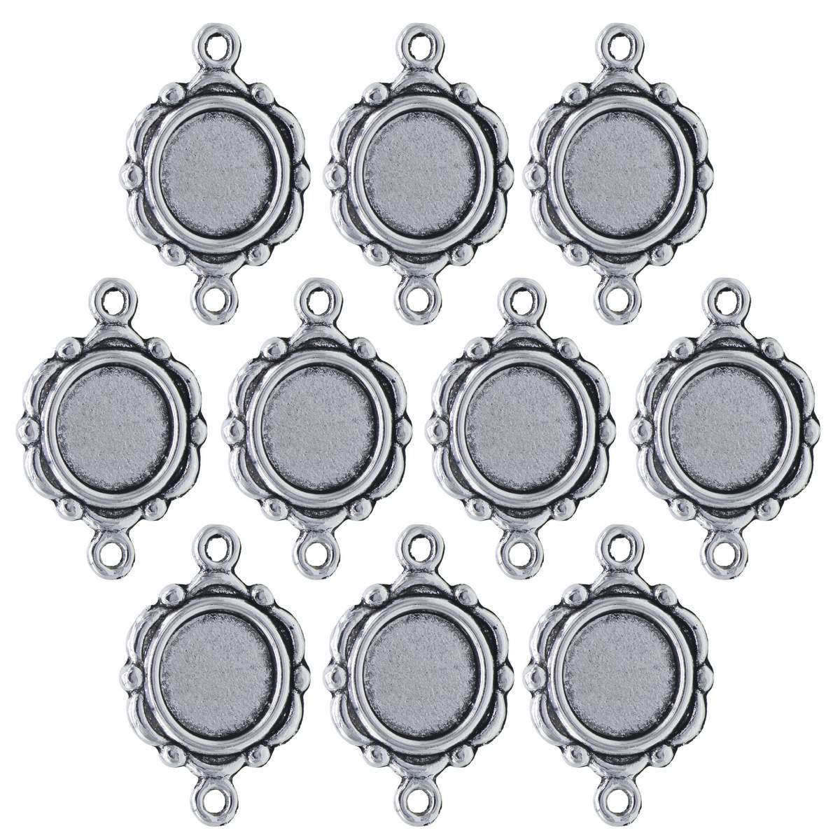 Gift To Love | Metal Craft Fitting Round Double Hole | Pcs : 10 Pcs | Code : MC-578