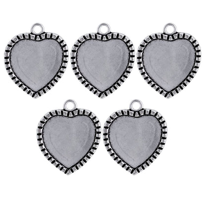 Gift To Love | Metal Craft Fitting Heart Mirror | Pcs : 5 Pcs | Code : MC-588