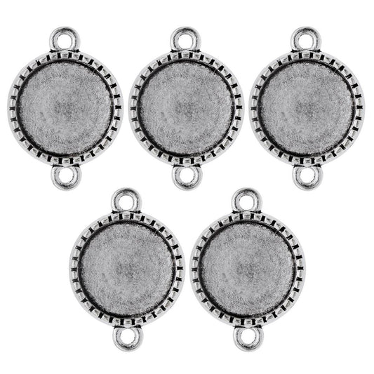 Gift To Love | Metal Craft Fitting Round Double Hole | Pcs : 5 Pcs | Code : MC-958