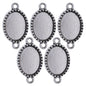 Gift To Love | Metal Craft Fitting Oval Double Hole | Pcs : 5 Pcs | Code : MC-959