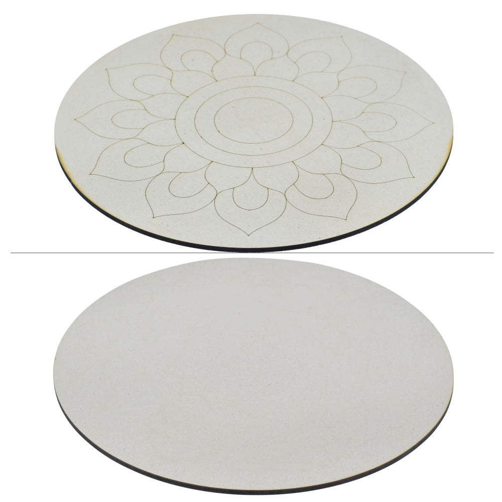 Gift To Love | Mdf Cutout Round | Size : 4 Mm X 10 Inch | Code : MC4139