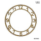 Gift To Love | Mdf Cutout Numeric Watch Round | Size : 8 Inch | Pcs : 10 Pcs | Code : MCNW8