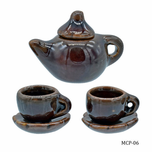 Gift To Love | Miniature Ceramics Tea Pot Set | Color : Full | Code : MCP-06