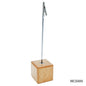 Gift To Love | Massage Clip Stand Wooden Base | Size : 2 X 2 Inch | Code : MCS000