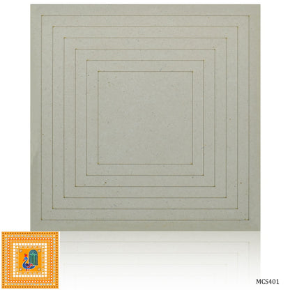 Gift To Love | Mdf Cutout Square | Size : 4 Mm X 10 Inch | Code : MCS401