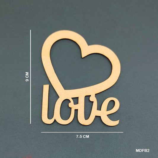 Gift To Love | Mdf Cutout | Code : MDFB2